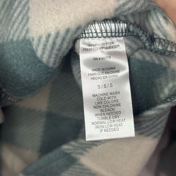 O’Neill Women’s Small Zuma Superleece Flannel Shirt Silver Pine - Picture 5 of 8